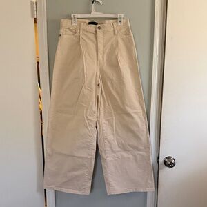 Beige banana republic Wide-Leg Pants